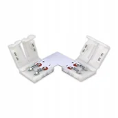 Lampy pozostałe - Złączka Do Taśmy Led Kątowa 8Mm Typ L Do Taśm Jedno Barwnych - miniaturka - grafika 1