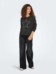 ONLY Sweter w kolorze czarnym - Swetry damskie - miniaturka - grafika 1