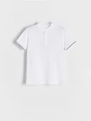 Koszulki dla chłopców - Reserved - T-shirt polo - biały - miniaturka - grafika 1