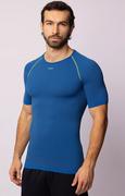 Koszulki sportowe męskie - Termoaktywna koszulka męska niebiesko-szara Breath, Kolor niebiesko-szary, Rozmiar L, Spaio - Primodo.com - miniaturka - grafika 1