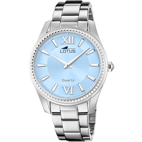 Lotus Zegarek damski 18898/B Bliss Szara obudowa ze stali nierdzewnej Szary pasek ze stali nierdzewnej