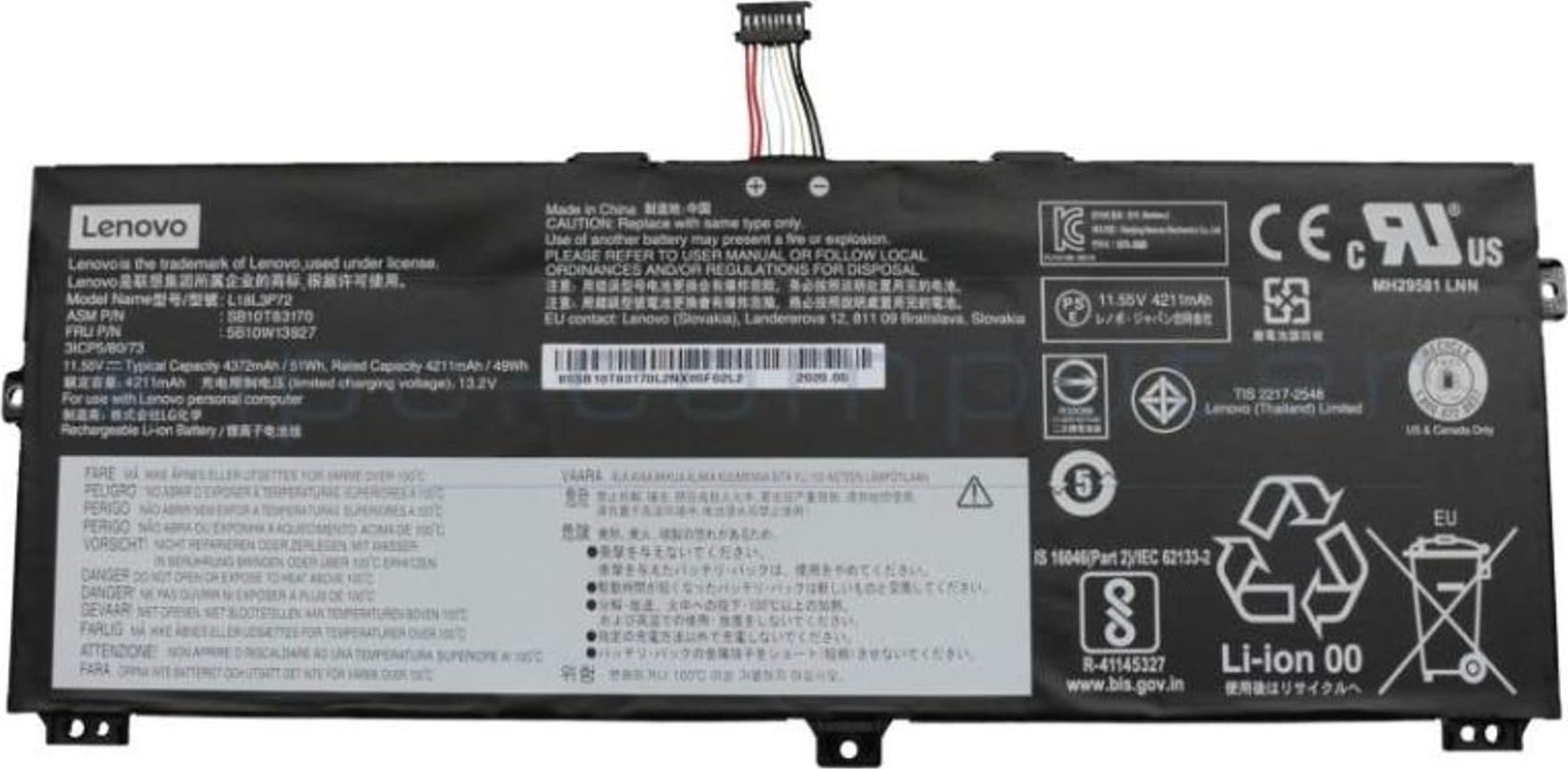 Bateria Lenovo Battery 3c,50Wh,LiIon,SMPBYD