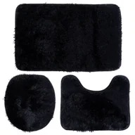 Wanienki dla dzieci - Zestaw dywaników łazienkowych czarny 3 el. - miniaturka - grafika 1