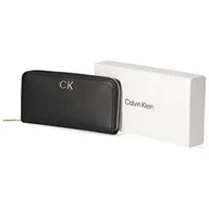 Portfele - Calvin Klein Damski portfel Re-Lock Z/a Lg PBl, Ck czarny, One Size - miniaturka - grafika 1