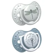 Smoczki uspokajające - Lovi Smoczek silikonowy Botanic Boy 0-3m, 2x - miniaturka - grafika 1