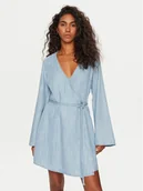 Sukienki - Guess Sukienka codzienna W2YK67 D22S5 Błękitny Relaxed Fit - miniaturka - grafika 1