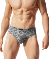 Majtki męskie - SLIPY MĘSKIE ATLANTIC MP1513 JASNO-SZARE WZORZYSTE 2PAK *M* - miniaturka - grafika 1