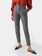 Spodnie damskie - Vero Moda Chinosy Malin 10299890 Szary Tapered Fit - miniaturka - grafika 1