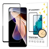 Szkła hartowane na telefon - Wozinsky super wytrzymałe szkło hartowane Full Glue na cały ekran z ramką Case Friendly Xiaomi Redmi Note 11 Pro+ / 11 Pro czarny - miniaturka - grafika 1