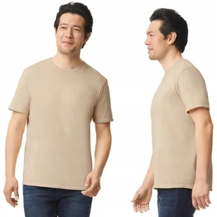 T-shirt Koszulka Męska Bawełna SOFTSTYLE Gildan GI64000 BEŻ Piaskowy 4XL - Koszulki męskie - miniaturka - grafika 1