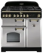 Kuchenki gazowo-elektryczne - Falcon Classic Deluxe 90 Królewska perła mosiądz - miniaturka - grafika 1