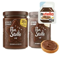 Słodkie kremy i masła - Krem orzechowy z ciasteczkami 380g x 2 - Pan di Stelle - miniaturka - grafika 1