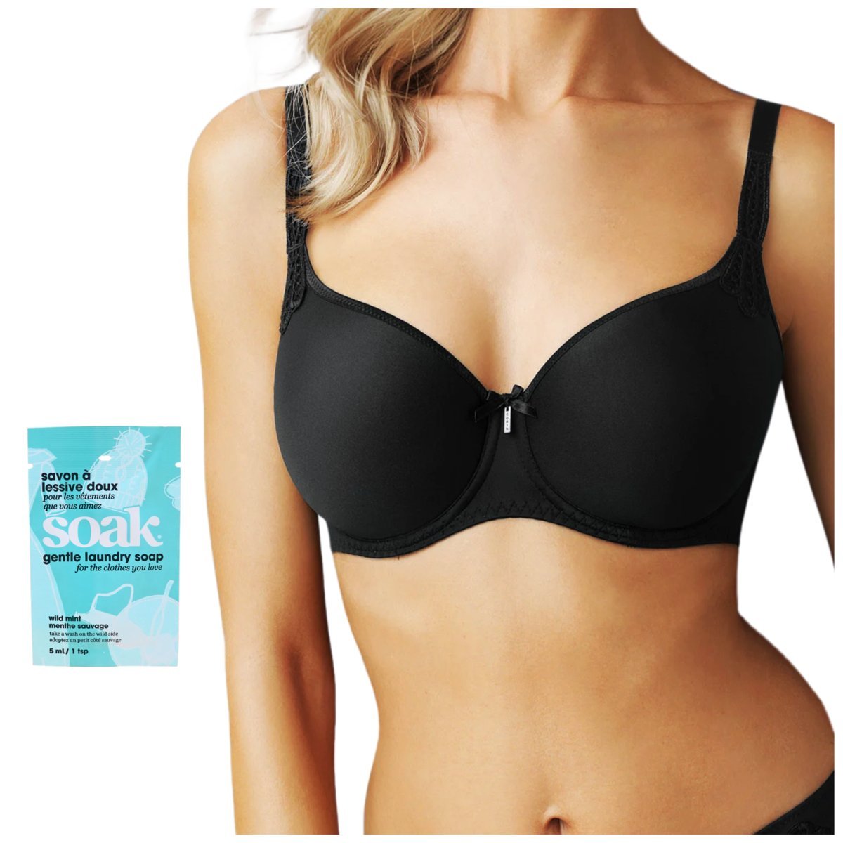 Biustonosz usztywniany stanik gładki czarny Corin Virginia 17871 Spacer 85G