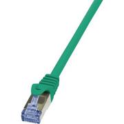 Patchcordy - LogiLink Kabel sieciowy CQ3055S CAT 6A S/FTP AWG 26/7 RJ45 2 m Zielony - miniaturka - grafika 1