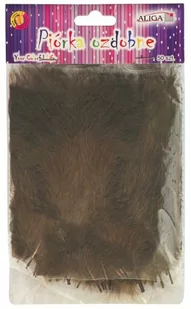 Piórka brazowe P-152 10-12cm op/50szt - Gadżety dla niej i dla niego - miniaturka - grafika 1