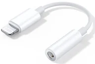 Pozostałe akcesoria do telefonów - Adapter Lightning / 3.5mm Jack krótki kabel przejściówka iPhone iPad iPod - miniaturka - grafika 1