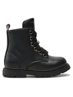 Buty dla chłopców - Tommy Hilfiger Botki T1A5-33561-1351999 M Czarny - miniaturka - grafika 1