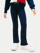 Legginsy - Tommy Hilfiger Legginsy Foil KG0KG08980 Granatowy Slim Fit - miniaturka - grafika 1