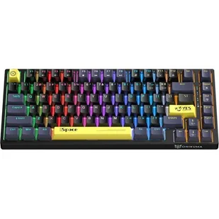 ONIKUMA G52 Klawiatura Mechaniczna Gamingowa RGB : Kolor - czarny - Kable USB - miniaturka - grafika 1
