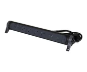 Listwy zasilające - Legrand Przedłużacz ochronny - 5X2P+Z+USB AC 1.5M-CZARNY - miniaturka - grafika 1