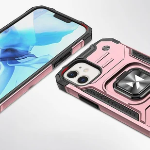 Wozinsky Ring Armor etui iPhone 14 Plus pancerny pokrowiec uchwyt magnetyczny ring złote - Etui i futerały do telefonów - miniaturka - grafika 2