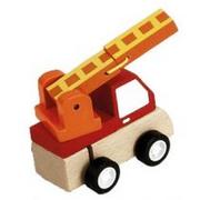Samochody i pojazdy dla dzieci - Samochód drewniany nakręcany. Straż pożarna - miniaturka - grafika 1