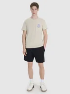 Spodenki męskie - 4F Spodenki dresowe męskie - czarne 3XL - miniaturka - grafika 1