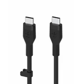 Kable USB - Belkin USB-C USB-C 2.0 Silicone 3m Black - miniaturka - grafika 1