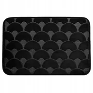 Dywaniki łazienkowe - Dywanik łazienkowy antypoślizgowy miękki 40x60 cm czarny mata wytrzymały - miniaturka - grafika 1