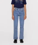 Spodnie damskie - Jeansy damskie straight PARIS + 2417 STONE-26\30 - miniaturka - grafika 1