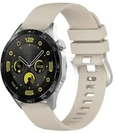 Akcesoria do smartwatchy - Bizon Pasek Strap Watch Silicone Pro do Huawei Watch GT 4 41 mm, jasnoszary - miniaturka - grafika 1
