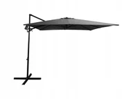 Parasole ogrodowe - DUŻY SOLIDNY ROZKŁADANY REGULOWANY PARASOL OGRODOWY 300CM AUSTIN C. SZARY - miniaturka - grafika 1