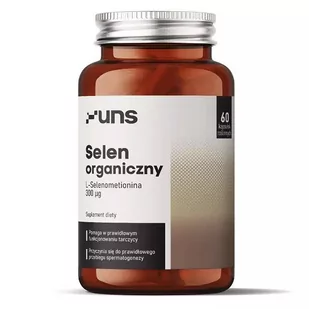 UNS Selen Organiczny 60vegcaps - Witaminy i minerały dla sportowców - miniaturka - grafika 1