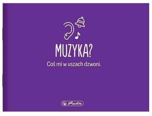Zeszyt do nut A5/16K pięciolinia Muzyka 20szt
