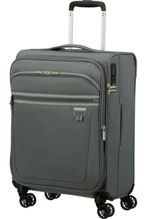 Walizka kabinowa American Tourister Aerospin 55 cm powiększana szara - Walizki - miniaturka - grafika 1
