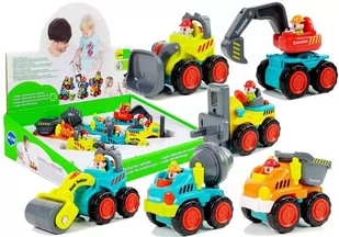 Import LEANToys Autko Budowlane Dla Malucha Betoniarka Koparka - Samochody i pojazdy dla dzieci - miniaturka - grafika 1