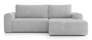 Narożnik z funkcją spania Laco L-kształtny jasnoszary gruby sztruks prawostronny, Tilia 83 - Narożniki Narożnik z funkcją spania Laco L-kształtny jasnoszary gruby sztruks prawostronny, Tilia 83 - Narożniki - miniaturka - grafika 1