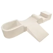 Place zabaw - tor przeszkód dla dzieci Soft Ball - beżowy - miniaturka - grafika 1