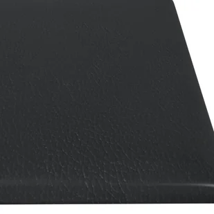 Lumarko Panele ścienne, 12 szt., czarne 60x15 cm sztuczna skóra 1,08 m² - Panele ścienne i boazeria - miniaturka - grafika 7