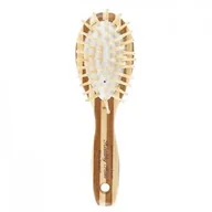 Szczotki i grzebienie do włosów - Olivia Garden Healthy Hair HH1 Small Ionic Oval, mała, owalna Szczotka do włosów bambusowa do masażu skóry głowy - miniaturka - grafika 1