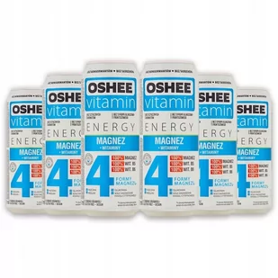 Oshee Vitamin Energy Napój gazowany o smaku gravioli i limonki 500 ml x 6 sztuk - Napoje energetyczne i izotoniczne - miniaturka - grafika 1