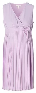 Sukienki ciążowe - ESPRIT Maternity Plisowana sukienka z dżerseju z paskiem do wiązania, Pale Purple - 506, 34 - grafika 1