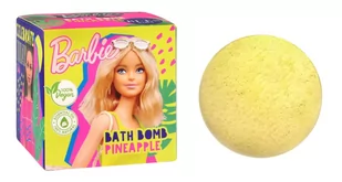 Bi-es Kids Musująca Kula do kąpieli Barbie - zapach ananasowy 165g - Kosmetyki kąpielowe dla dzieci - miniaturka - grafika 1