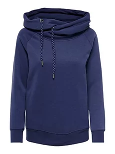 ONLY Damska bluza z kapturem ONLJALENE L/S SWT NOOS, Patriot Blue, S, niebieski (Patriot Blue), S - Bluzy damskie - miniaturka - grafika 1