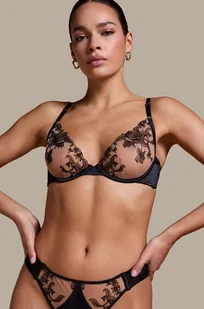 Hunkemöller Nieusztywniany biustonosz z fiszbinami Anouk Czarny - Biustonosze - miniaturka - grafika 1