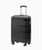 Walizki - PUCCINI Średnia walizka z polipropylenu czarna - miniaturka - grafika 1