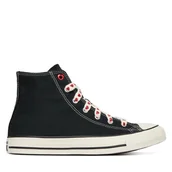 Buty dla dziewczynek - Trampki Converse Chuck Taylor All Star Hearts A19064C Czarny - miniaturka - grafika 1