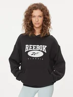 Bluzy damskie - Reebok Bluza Classics Big Logo IL4633 Czarny Relaxed Fit - miniaturka - grafika 1