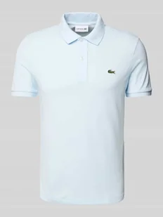 Koszulka polo o kroju slim fit z naszywką z logo model ‘PIQUE’ - Koszulki męskie - miniaturka - grafika 1