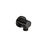 Akcesoria do armatury i ceramiki - ROCA A5B1450NM0 BRUSHED TITANIUM BLACK Round przyłącze ścienne węża prysznicowego - miniaturka - grafika 1